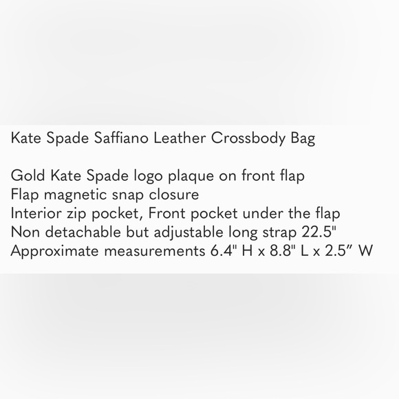 Kate Spade Saffiano Leather Crossbody Bag - Picture 5 of 5